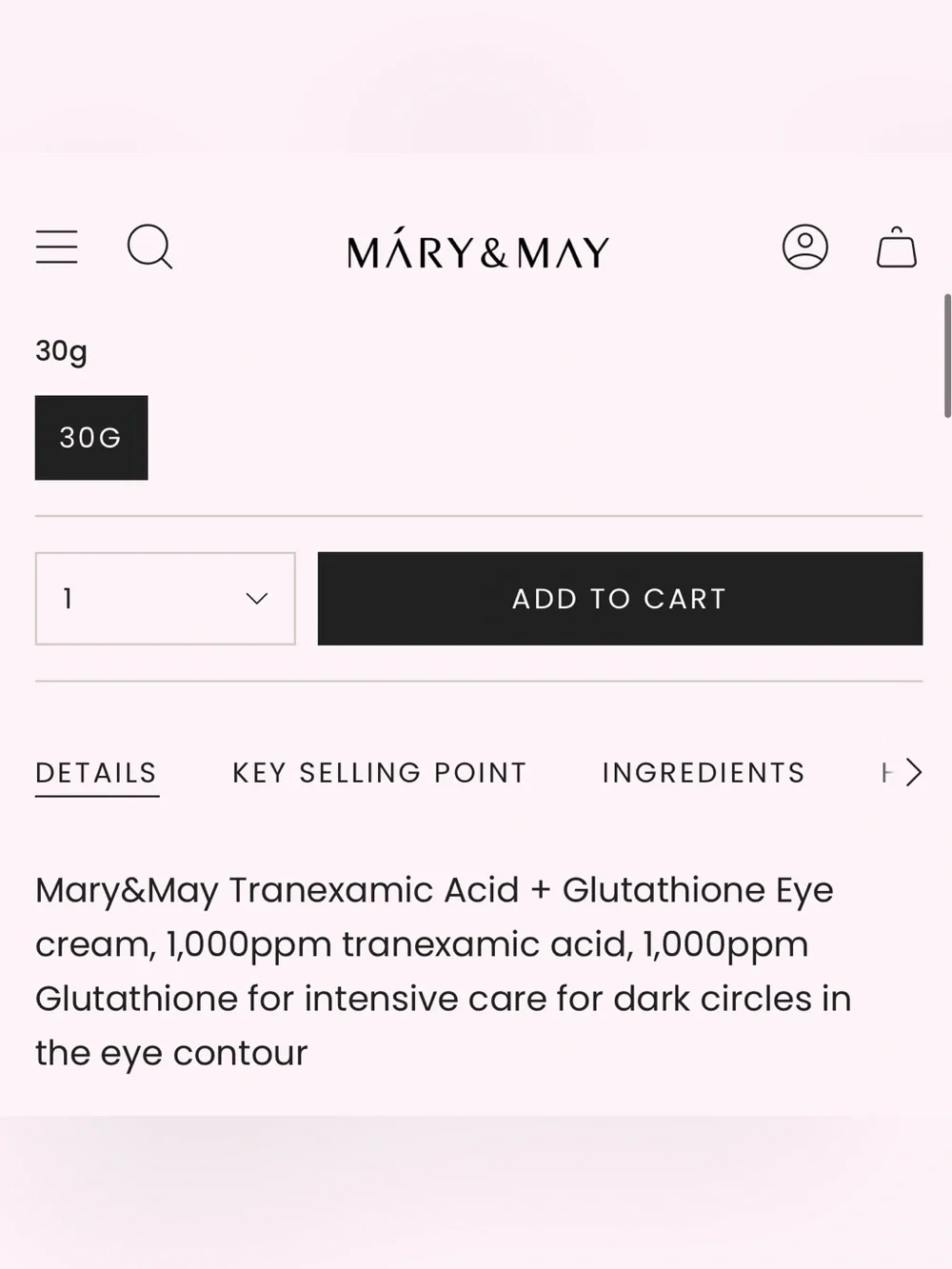 ❤️ Mary&May Brightening Eye Cream